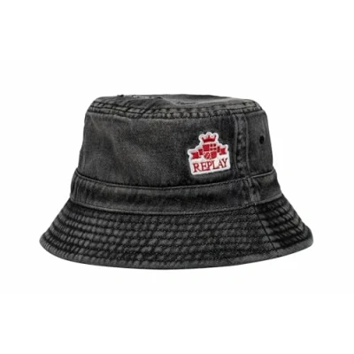 Abbildung von Replay Herren Bucket Hut aus Baumwolle, Washed Black 299 (Schwarz), S/M
