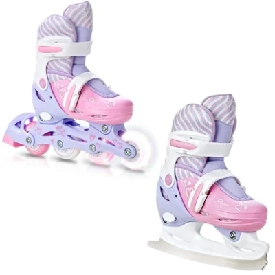 Abbildung von Verstellbare Rollschuhe 2in1 leuchtende LED Räder Loret