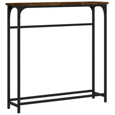 Abbildung von vidaXL Beistelltisch Konsolentisch Räuchereiche 75x19,5x75 cm Holzwerkstoff (1 St)