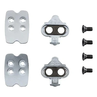 Abbildung von Shimano SM SH56A SPD Cleat Set Multi Directional Release with Nut Silver