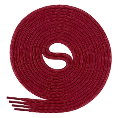 Abbildung von Di Ficchiano Schnürsenkel rund, Rundsenkel für Business und Lederschuhe, reißfester Allroundsenkel, ø 3mm Farbe weinrot Länge 100cm