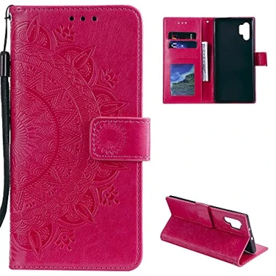 Abbildung von CoverKingz Klapphülle kompatibel mit Samsung Galaxy A32 4G Schutzhülle Kartenfach zum aufklappen Klapphandyhülle Case klappbar Motiv Mandala Pink