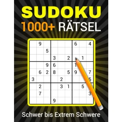 Abbildung von 1000+ Sudoku Rätselbuch für Erwachsene Schwer bis Extrem Schwere: und wahre profis in Drei Schwierigkeitsstufen mit alle lösungen