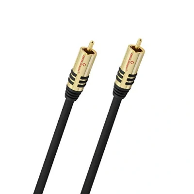 Abbildung von Oehlbach NF Sub, Cinch Subwoofer Kabel Audiokabel rund OFC 10m schwarz