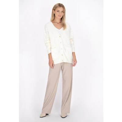 Abbildung von Strickjacke SCHMUDDELWEDDA XS/S / Off White 50% Acrylic 32% Polyesteramide 18% Polyester