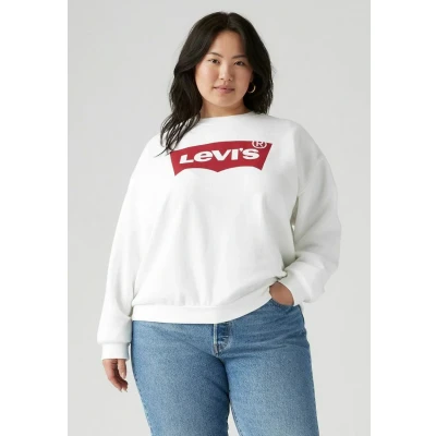 Abbildung von Levi&#039;s Damen PL GR Kapuzenpullover, Everyday Crew CORE Batwing White+, 4XL