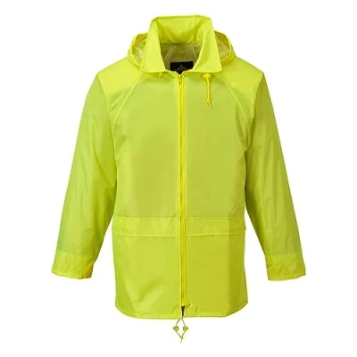 Abbildung von Portwest S440 Herren Leichte Wasserdichte Klassische Regenjacke Gelb, 4XL