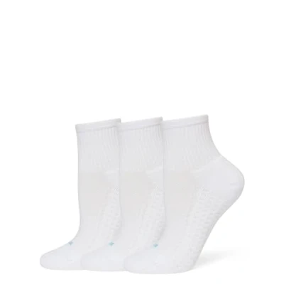 Abbildung von HUE Damen Air Sport 3 Paar Mini Crew Lässige Socken, Weiss/opulenter Garten, Einheitsgröße (3er Pack)
