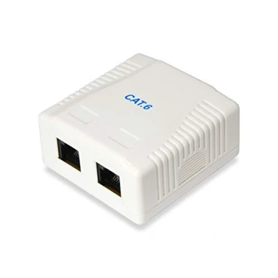Abbildung von Equip RJ45 Dose 2xRJ45 Aufputz CAT6 (235214)