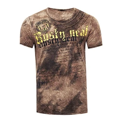 Abbildung von Color Tie Dye Batik T Shirt mit Logo Print