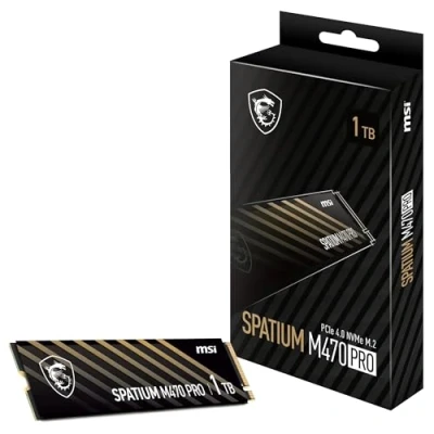Abbildung von MSI SPATIUM M470 Pro SSD 1TB M.2 PCIe Gen4 NVMe Internes Solid State Module