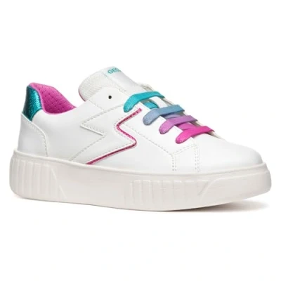 Abbildung von Geox Mikiroshi Sneaker low für Kinder, Größe: 32, White multicolor Schuhe