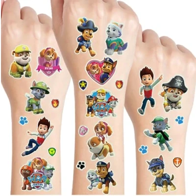Abbildung von Tattoo Kinder, 10 Blätter 300+ Kinder Tattoos, Wasserdichte Kindertattoos, Kindergeburtstag Party Mitgebsel Hautfreundliche Temporäre Kindertattoos