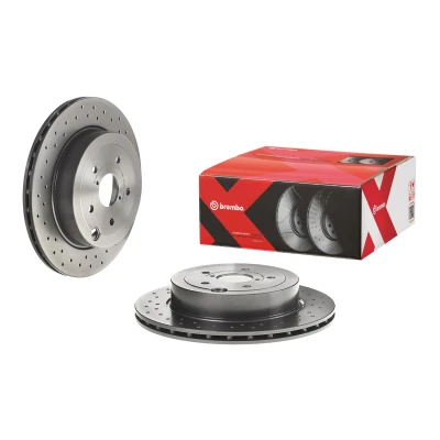 Abbildung von BREMBO 09.A198.1X Bremsscheibe 316 20 5 gelocht/innenbel. beschichtet hochgekohlt SUBARU: Impreza III Schrägheck, WRX Limousine