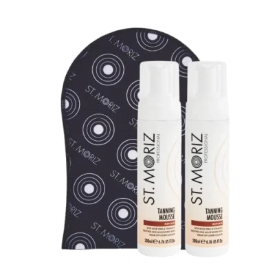 Abbildung von St. Moriz Selbstbräunungsmousse Medium 2 x 200 ml 1 Applikator