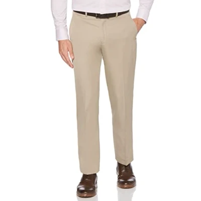 Abbildung von Perry Ellis Herren Modern Fit Performance Hose Beige 36W / 30L