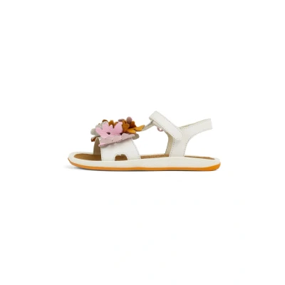Abbildung von Camper Bicho Riemensandalette für Kinder, Größe: 32, Weiß rosa Schuhe