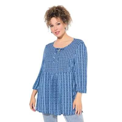 Abbildung von Ulla Popken Bluse, Damen, Größe: 42/44, Light blue