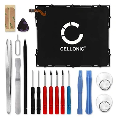 Abbildung von CELLONIC® Ersatz Akku EB BT585ABA für Samsung Galaxy Tab A 10.1 (SM T580 / SM T585) 7300mAh + Werkzeug Set Ersatzakku Tablet PC Batterie Tabletakku, Battery
