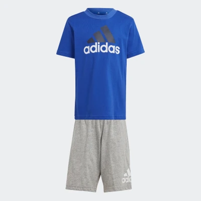 Abbildung von adidas Performance Unisex SET Tshirt print für Kinder, Größe: 104, Semi lucid blue/multicolor/medium grey heather/white