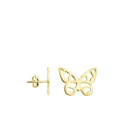 Abbildung von SOFIA MILANI Damen Ohrringe 925 Silber vergoldet/golden Schmetterling Ohrstecker E2371