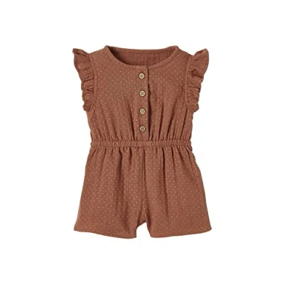 Abbildung von Vertbaudet Baby Kurzoverall, Musselin Ziegel Bedruckt 86
