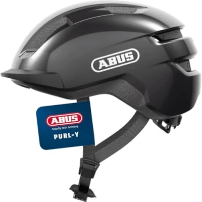 Abbildung von ABUS Fahrradhelm PURL Y geeignet für E Bike und S Pedelec stylisher NTA Schutzhelm Erwachsene Jugendliche Dunkelgrau, Größe L