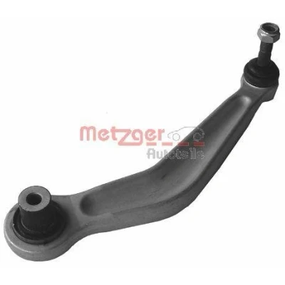Abbildung von METZGER 58020603 Querlenker KIT + mit Gummilager, Trag /Führungsgelenk Hinterachse links, oben, hinten Aluminium BMW: 5 Limousine