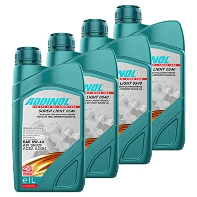 Abbildung von Addinol 4X Motoröl Motorenöl Motor Motoren Oil Engine Benzin Diesel 5W 40 Super Light 0540 1L 72097707