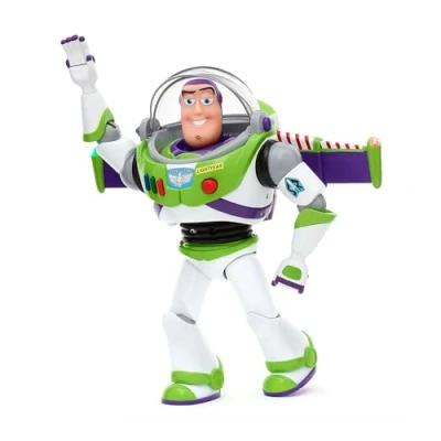 Abbildung von Disney Store Official Pixars Toy Story Buzz Lightyear Interaktive sprechende Actionfigur 36 cm/14&quot; Space Ranger Über 15 englische Sätze Interagiert mit Anderen Charakteren Ab 3 Jahren