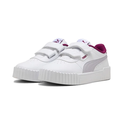 Abbildung von Puma Carina 3.0 Sneakers Kinder Schuhe Mit Plain White/Lilac Crush Größe: 27.5