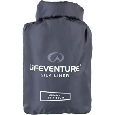 Abbildung von Lifeventure Lifemarque Unisex Erwachsene Silk Liner Schlafsack, Grey, One Size