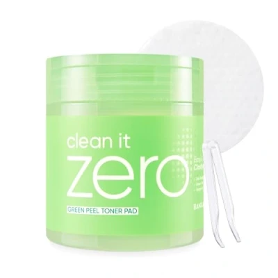 Abbildung von BANILA CO Clean it Zero Green Peel Toner PadVegane koreanische Doppeltextur für sanftes PeelingGrüner Komplex und LHA eine gleichmäßige Haut TalgentfernungHypoallergen, alkoholfrei(70 Pads)