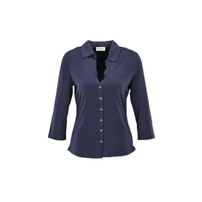 Abbildung von Marc O&#039;Polo Blouse Classic FIT Hemdbluse, Damen, Größe: XL, Cloudless night