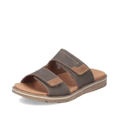 Abbildung von Rieker Herren Klassische Sandalen 24394, Männer Sandalen,Sommerschuhe,Freizeitschuhe,offene Schuhe,Strandschuhe,braun (25),46 EU / 11 UK