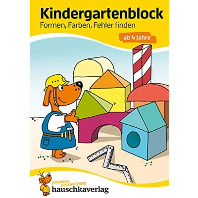 Abbildung von Kindergartenblock Formen Farben Fehler finden ab 4J A5 Block