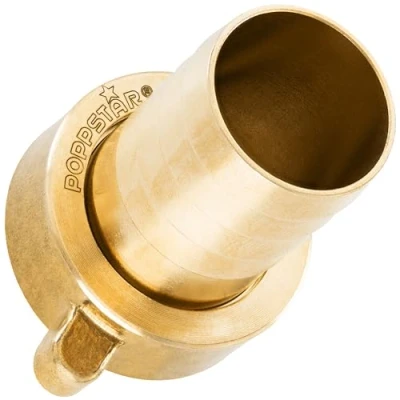 Abbildung von Poppstar Schlauchverschraubung 1&quot; Messing Schlauchtülle mit Flachdichtung und Überwurfmutter, (2 tlg), 1“ Innengewinde auf 1 Zoll (25mm)