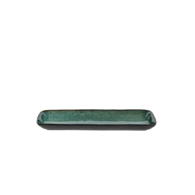 Abbildung von Bitz Servierplatte black/green 38 x 14 cm