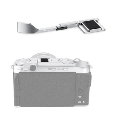 Abbildung von JJC XM5 Metall Daumen Hoch Griff Hot Shoe Unterstützung Handgriff für FUJIFILM Fuji X M5 Spiegellose Kamera, Verbesserte Einhändige Aufnahme, Silber
