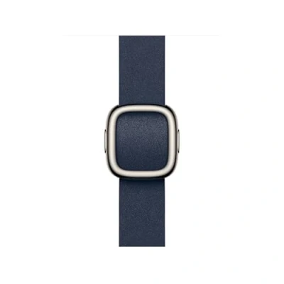 Abbildung von Apple Watch Band Modernes Lederarmband 42 mm Tiefblau Medium