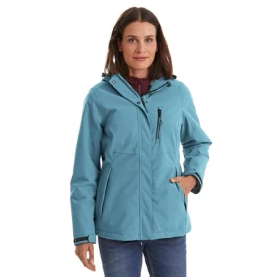 Abbildung von Killtec Damen Outdoorjacke Funktionsjacke mit abzippbarer Kapuze KOW 140 WMN Jckt wasserdicht, Winddicht, atmungsaktiv 00841 sturmblau 52
