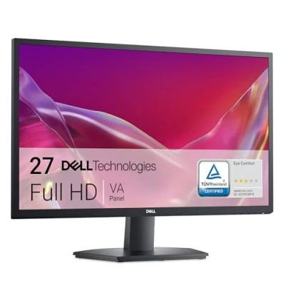 Abbildung von Dell SE2725H 27 Zoll Full HD (1920x1080) Monitor, 75Hz, VA, 5ms, VESA (100x100mm), HDMI, VGA, 3 Jahre Garantie, Schwarz
