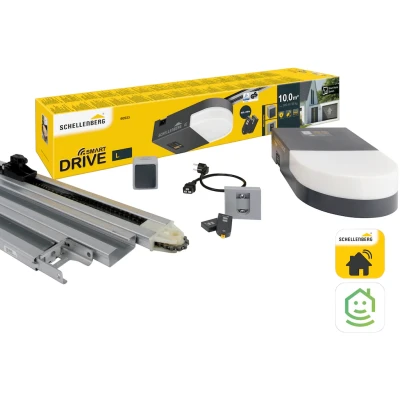Abbildung von SCHELLENBERG Garagentorantrieb Smart Drive L, (1 tlg), Türschlossantrieb, 2x 868 MHz Handsender, 600 N Zugkraft
