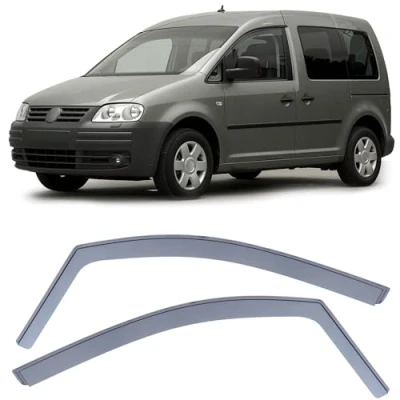 Abbildung von Windabweiser Regenabweiser Windschutz Schwarz Smoke für VW Caddy 3 2K 04 15