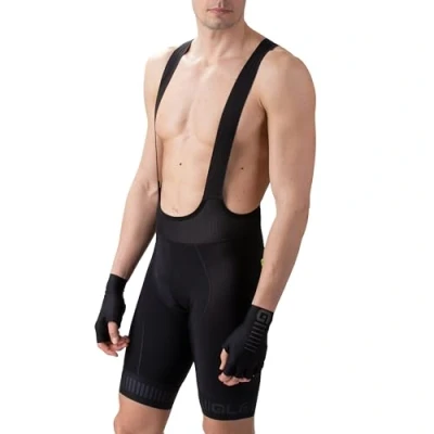 Abbildung von ALE&#039; Herren Pr.r Strada Trägerhose, Schwarz/Anthrazit, XL