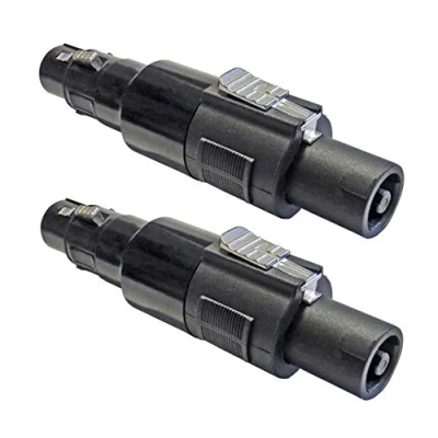 Abbildung von keepdrum ADA038 Speakon Adapter Steckverbinder XLR Female zu 2 STÜCK