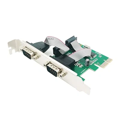 Abbildung von S SIENOC PCI Express E Dual RS 232 Serial Port 2 DSUB9 DB9 seriell Controller COM RS232 Karte Adapter Card Konverter