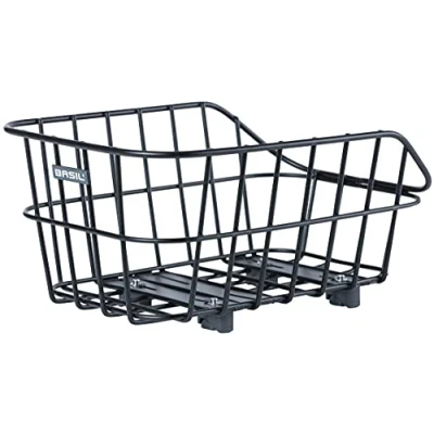 Abbildung von Fahrradkorb Für Gepäckträger Basil Cento Alu WSL 22 Liter 45 X 32 21 Cm Mattschwarz