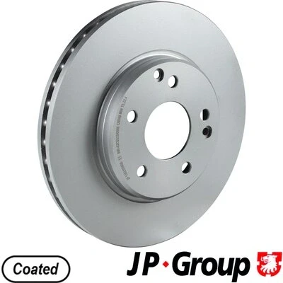 Abbildung von JP GROUP 1363106600 Bremsscheibe Vorderachse 288 25 5 Belüftet beschichtet MERCEDES BENZ: C Klasse Limousine, T modell, CLK Coupe