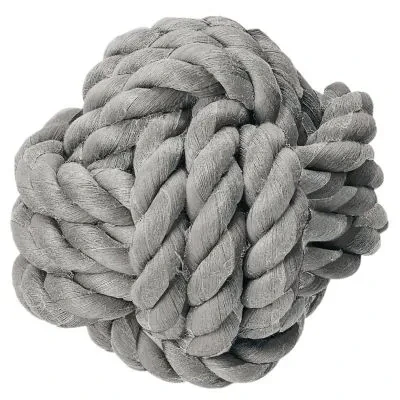 Abbildung von Hundespielzeug KESSI Ball Ø 6,5 cm, grau/braun cm Ohne / Schlaufe